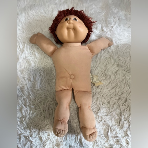 Vintage 1978, 1982 Cabbage Patch Kids Doll Red Brown Hair Boy Brown Eyes - Picture 1 of 16